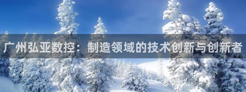 天辰团队贝高娱乐:广州弘亚数控:制造领域的技术创新与创新者