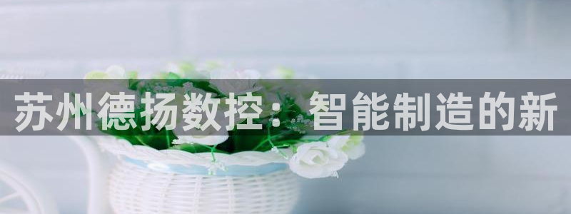 天辰娱乐网址娱乐游戏：苏州德扬数控：智能制造的新